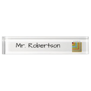 Porte-nom "Multiplication" personnalisée