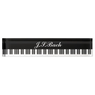 PORTE-NOM MUSIQUE DE PIANO