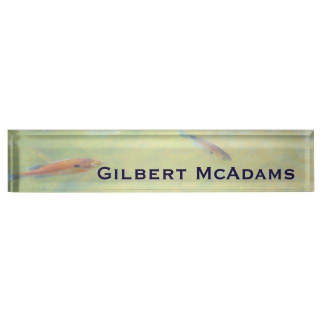 Porte-nom Nager dans le soleil (Devant)