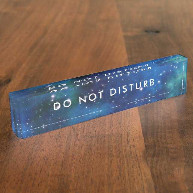 Porte-nom Ne pas déranger Signal Star Night Sky Space Busine (Taille)