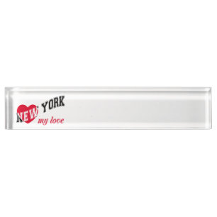 Porte-nom New York, mon amour