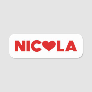 Porte-nom Nicola Love