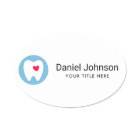 N'importe quelle couleur logo dent coeur rouge den