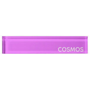 Porte-nom Nom de couleur pourpre cosmos