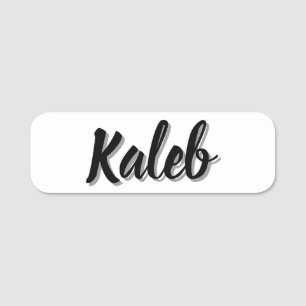 Porte-nom Nom de Kaleb Mens