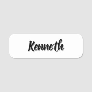 Porte-nom Nom de Kenneth Mens,