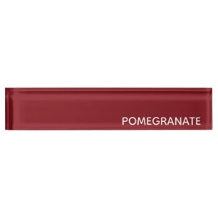 Porte-nom Nom de la couleur rouge de la grenade