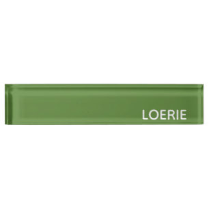 Porte-nom Nom de la couleur verte Loerie
