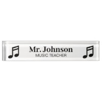 Nom de l'enseignant de musique personnalisé et icô