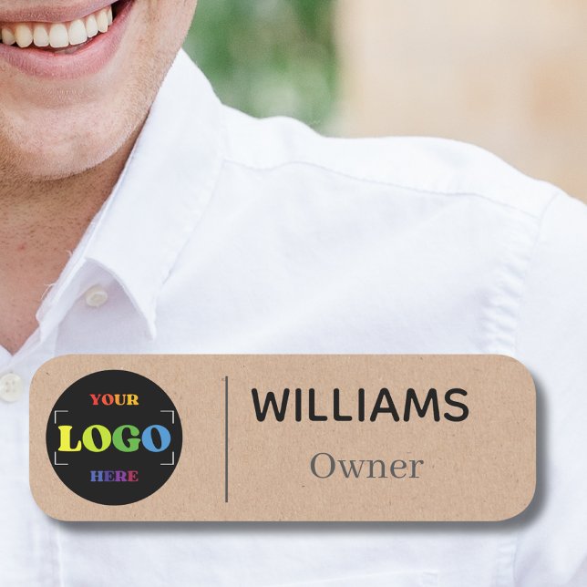 Porte-nom Nom de l'épingle de sécurité Logo magnétique perso (Créateur téléchargé)