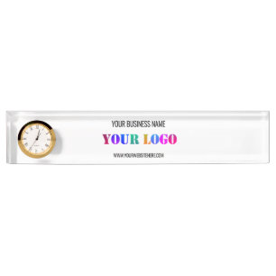 Porte-nom Nom de logo personnalisé Site Web Promotionnel Per
