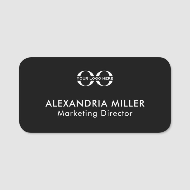 Porte-nom Nom du logo Titre Nom Balise (Devant)