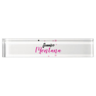 Porte-nom Nom minimaliste moderne élégant professionnel