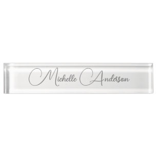 Porte-nom Nom minimaliste professionnel moderne