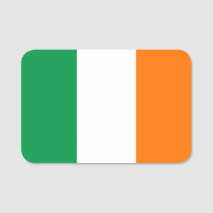 Porte-nom Nom patriotique avec drapeau d'Irlande