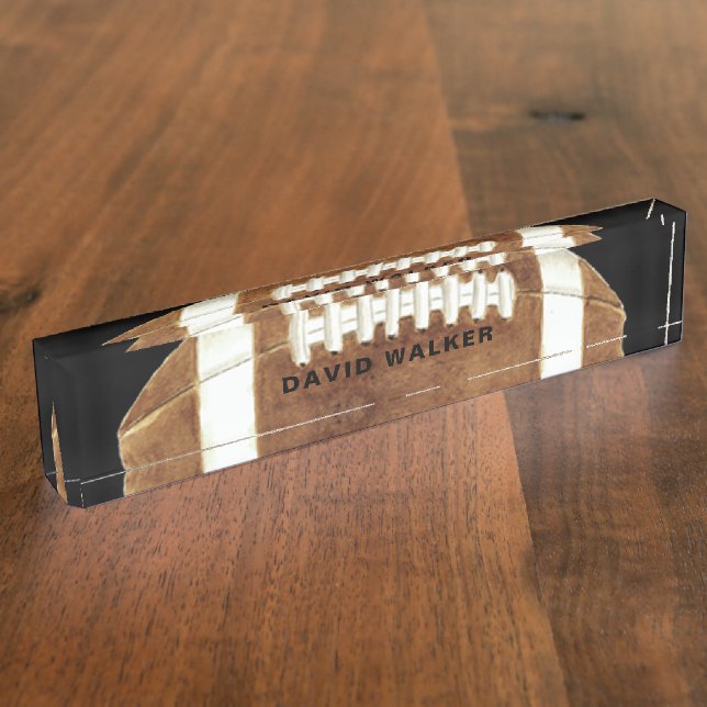 Porte-nom Nom personnalisé du football (Taille)