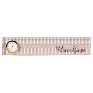 Porte-nom Nom Plate Rose Parties scintillant