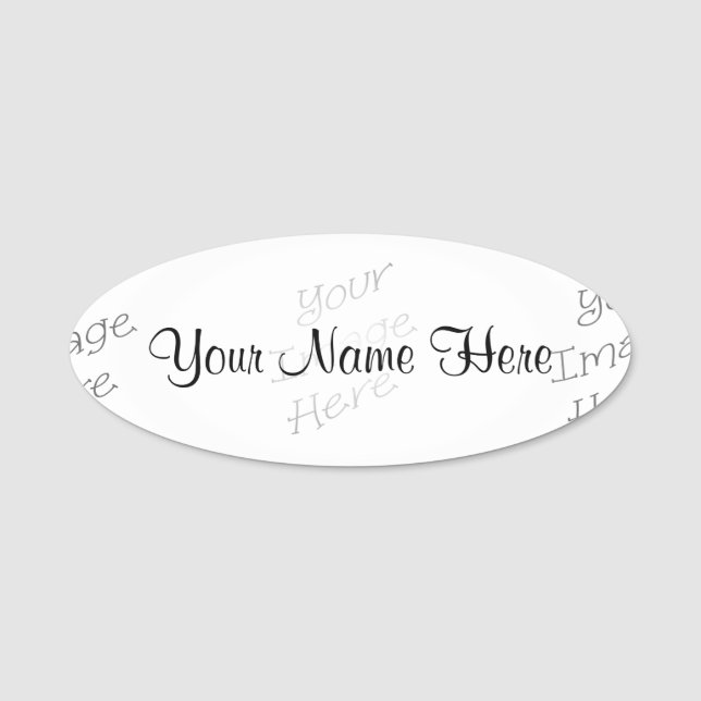 Porte-nom Nouveaux éléments personnalisables (Devant)