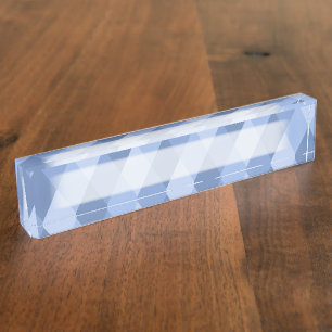 Porte-nom Nuances losange de bleu et motif d'hexagone