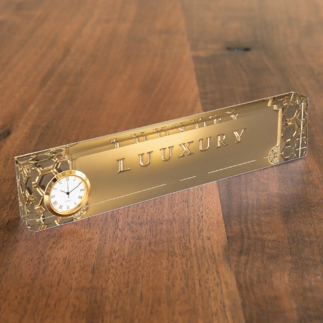 Porte-nom Numéro de bureau de luxe (Taille)