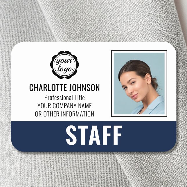Porte-nom Numéro d'identification du personnel de l'entrepri (Créateur téléchargé)