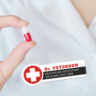 Porte-nom Numéro du médecin Médicale de la Croix-Rouge moder
