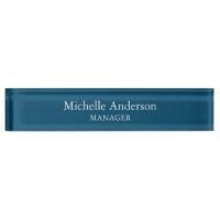 Ocean Blue Professional Manager Modern Plain