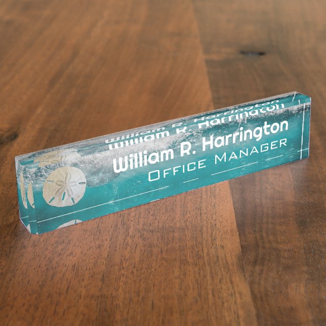 Porte-nom Ocean Water Titre personnel Bureau (Taille)