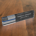 Officier de police personnalisé Ligne Bleue Mince 