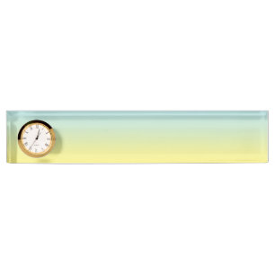 Porte-nom Ombre bleu et jaune
