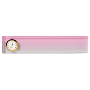 Porte-nom Ombre rose et gris