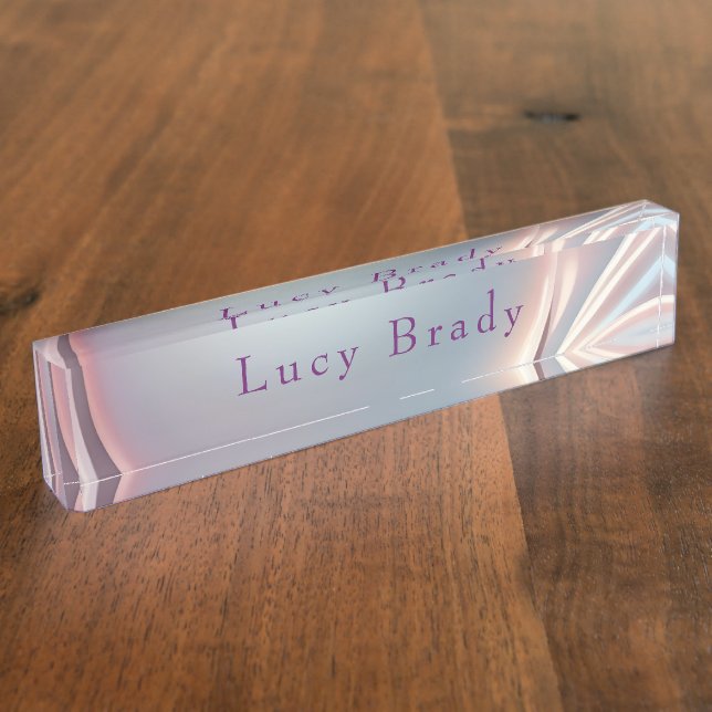Porte-nom Opalescent fascinant (Taille)