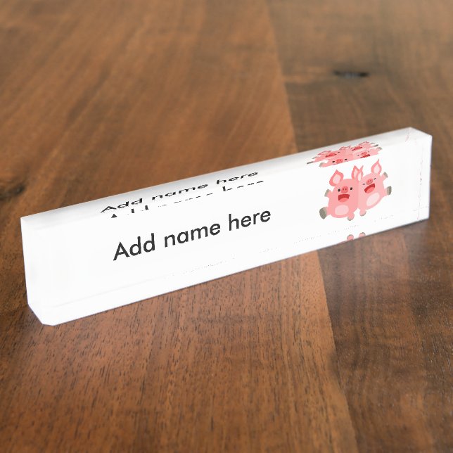 Porte-nom OUI ! ! Portes de dessin mignonnes Nom Plaque (Taille)