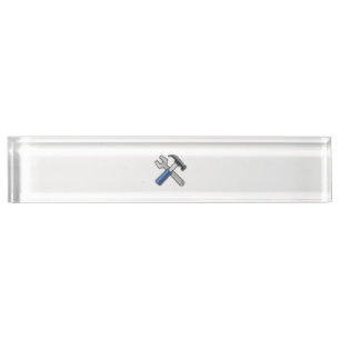 Porte-nom Outils, marteau et clé