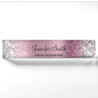 Paillettes Féminines Argentées Faux Rose Clair