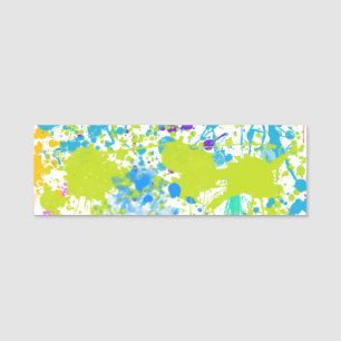 Porte-nom Paint Splatter