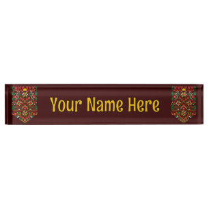 Porte-nom Palestine Tatreez Broderie traditionnelle