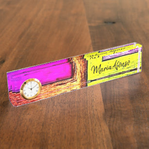 Porte-nom Panneau de nom Couleurs colorées