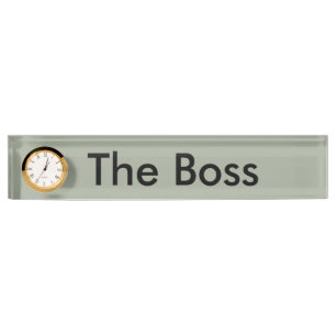 Porte-nom Panneau Nom du bureau Boss