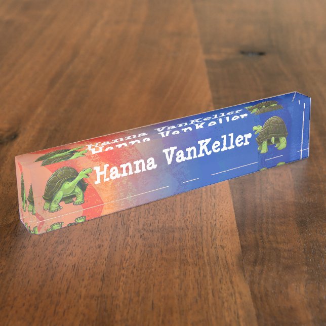 Porte-nom Papier à lettres Tortoise (Taille)