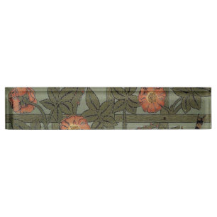 Porte-nom Papier peint en treillis de William Morris