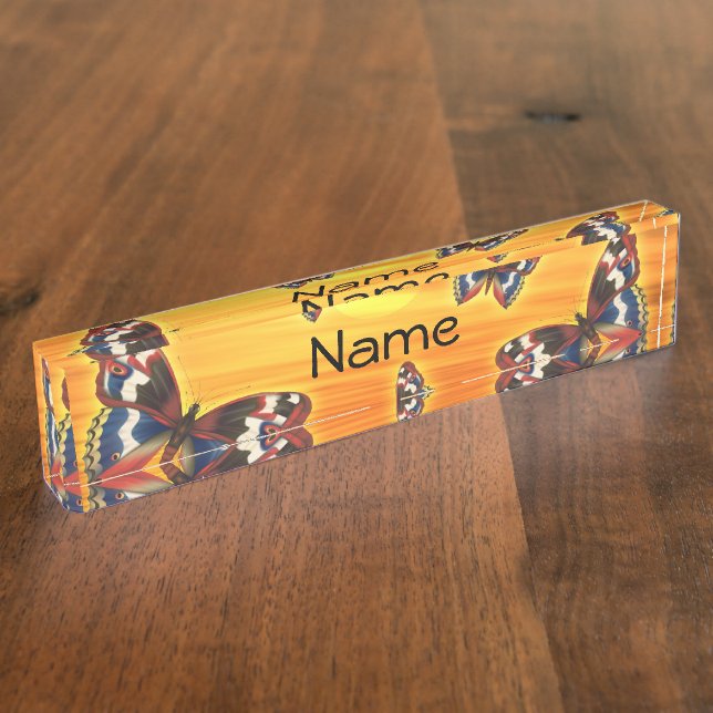 Porte-nom Papillon (Taille)