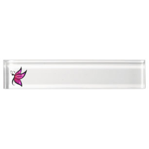 Porte-nom Papillon abstrait