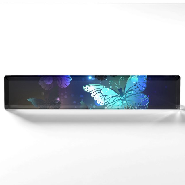 Porte-nom Papillon de nuit (Devant)
