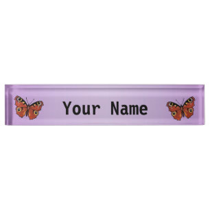 Porte-nom Papillon Monarque Plutôt Vivid Violet