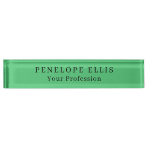 Porte-nom Paris Vert Unique Original Classique Professionnel