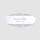 Parties scintillant d'argent Élégant script main M