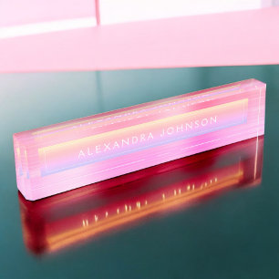 Porte-nom Pastel Foil   Luxe Professional Modern
