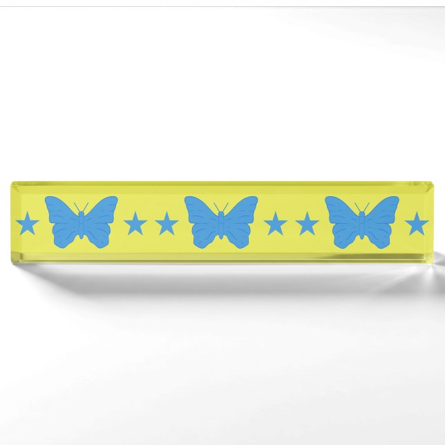 Porte-nom Patriotic desk nameplate with Flag of Bady Bassit (Devant)
