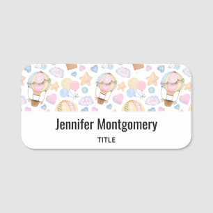 Porte-nom Patters de Whimsical Watercolor